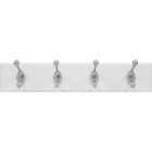High and Mighty 18 In. 30 Lb Capacity White Hook Rail Image 2