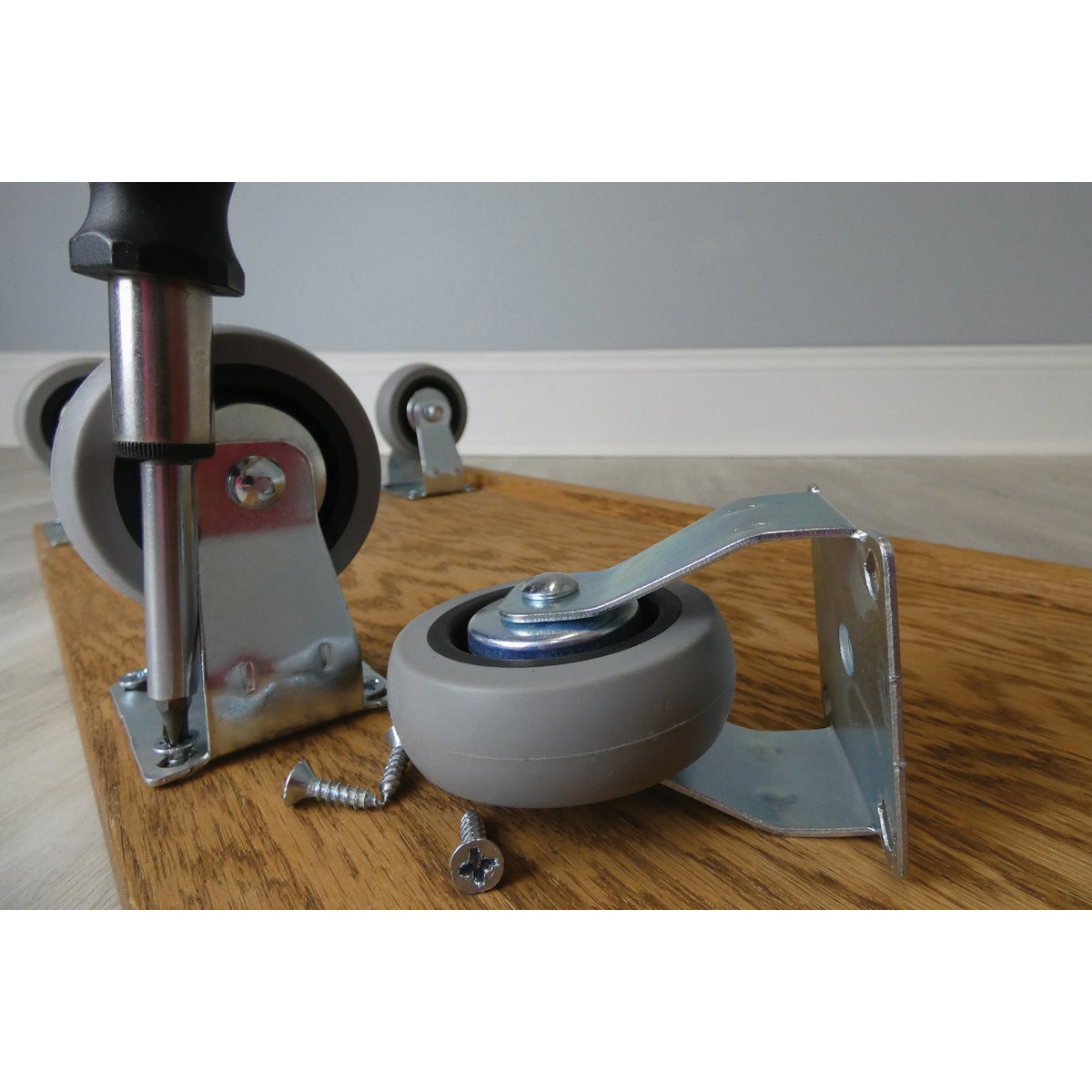 Shepherd Hardware 3 In. Thermoplastic Rigid Plate Caster Image 3