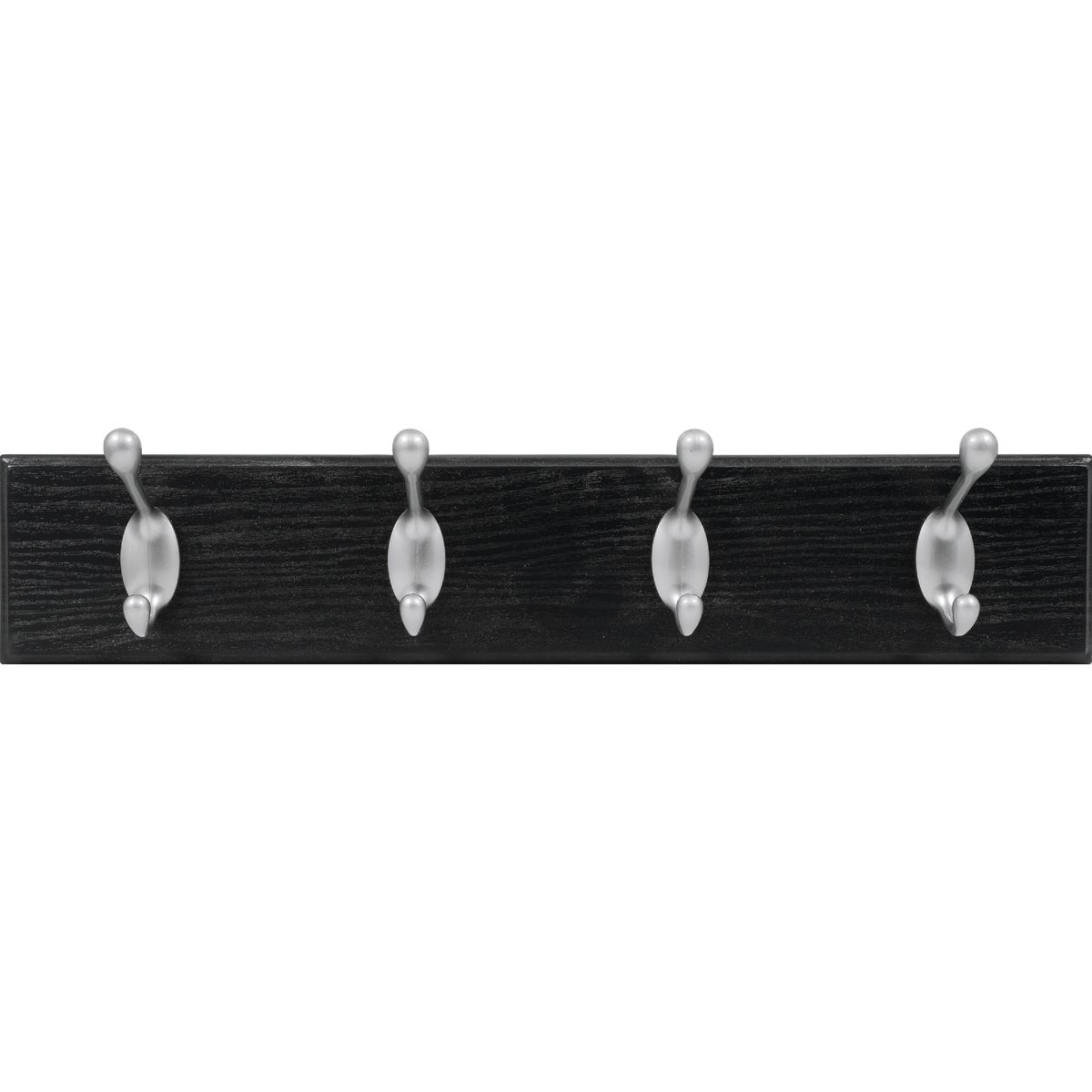 High and Mighty 18 In. 30 Lb Capacity Black Hook Rail Image 2