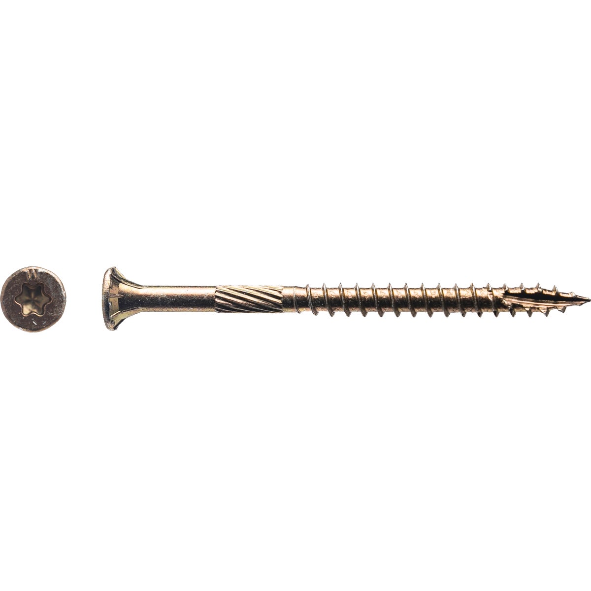 Big Timber #9 x 2-1/2 In. Yellow Zinc Flat Head Wood Screw (470-Count, 5 Lb.)