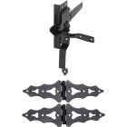 National Hardware 8 In. Black Ornamental Gate Kit Image 1