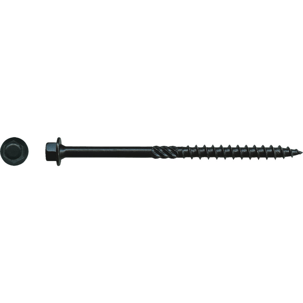 Big Timber #14 x 4 In. Black Log Structure Screw (25-Count)