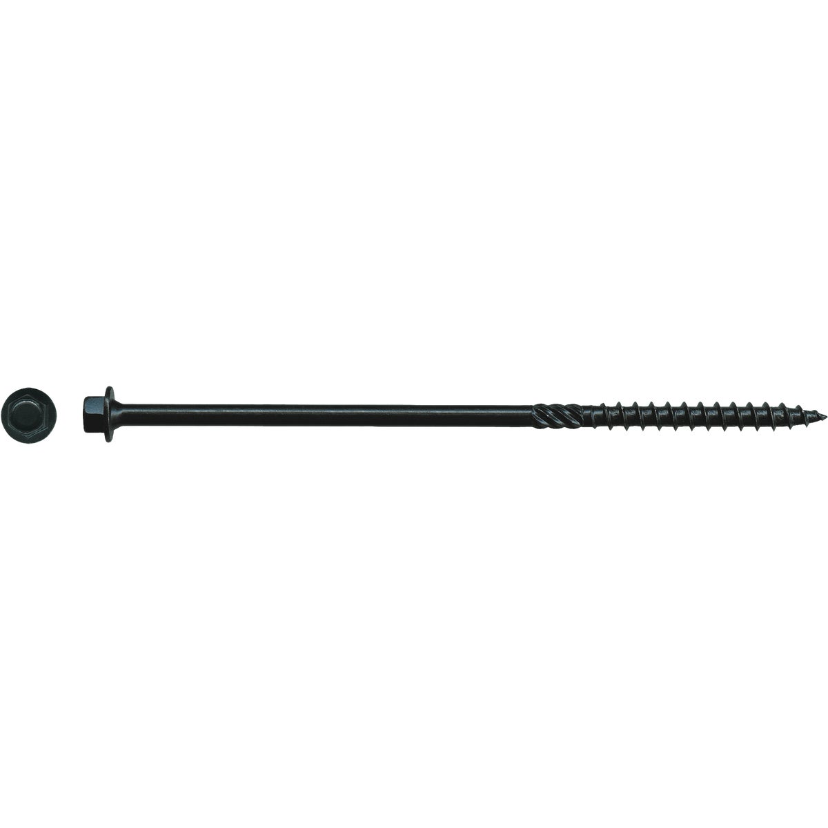 Big Timber #14 x 6 In. Black Log Structure Screw (25-Count)