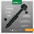 SPAX PowerLags 5/16 In. x 3-1/2 In. Hex Washer Head HCR (Exterior Rated) Lag Screw (250-Count) Image 3