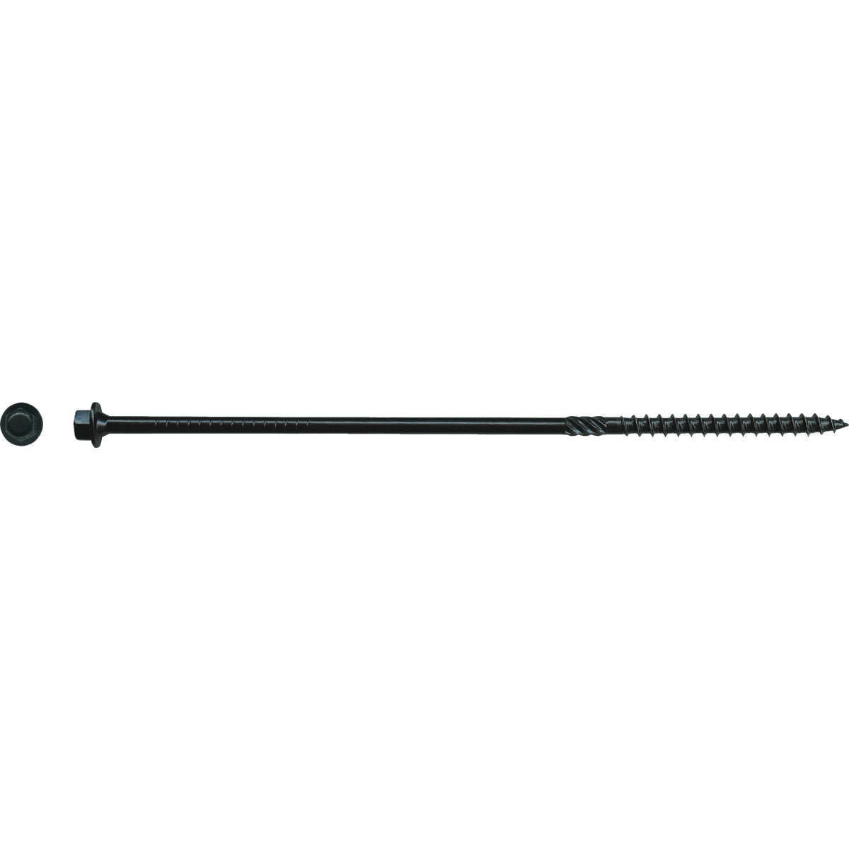 Big Timber #14 x 8 In. Black Log Structure Screw (25-Count)