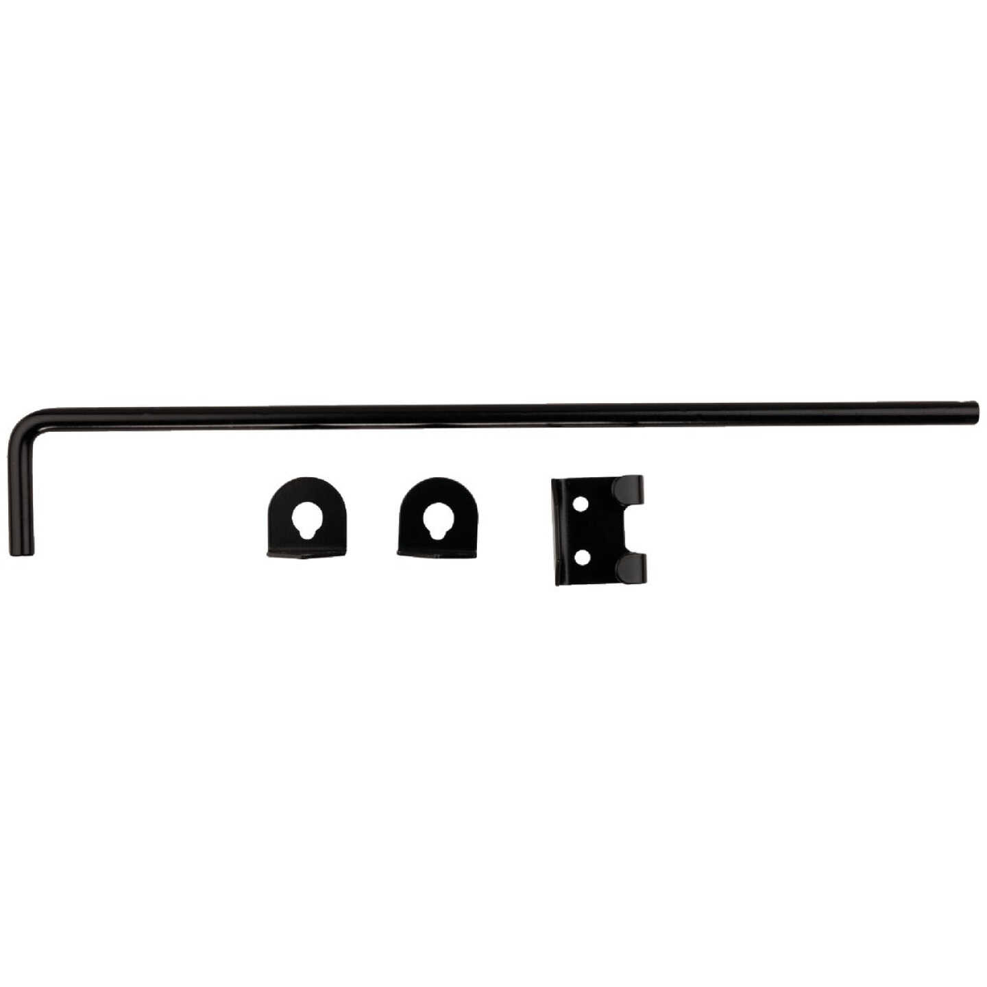 National Hardware 1/2 In. X 18 In. Black Steel Cane Bolt Image 4