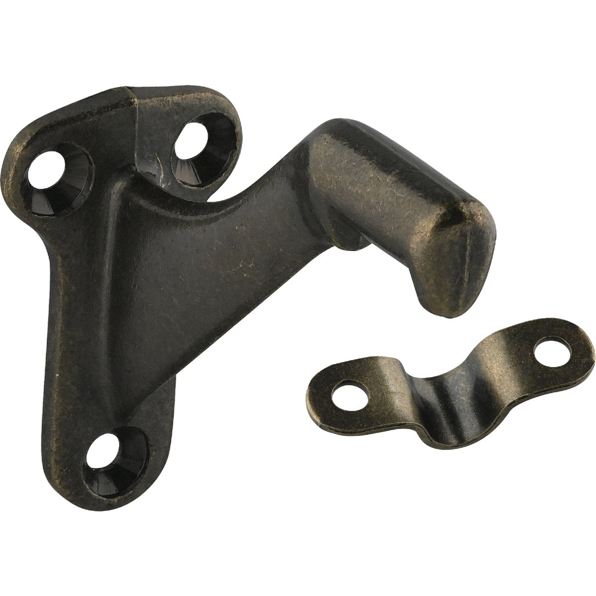 National Hardware Antique Brass Handrail Bracket
