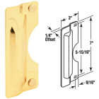 Defender Security 3 In. x 7 In. Polished Brass Latch Guard Image 1