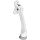 National Hardware 4 In. White Kickdown Door Holder Image 1