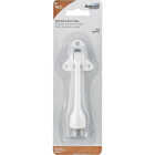 National Hardware 4 In. White Kickdown Door Holder Image 2