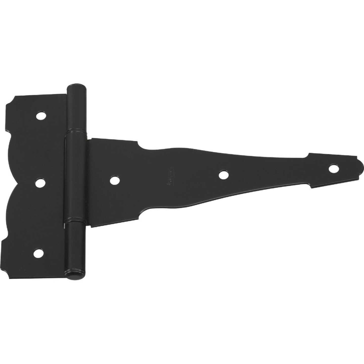 National Hardware 8 In. Black Ornamental Reversible T-Hinge Image 1