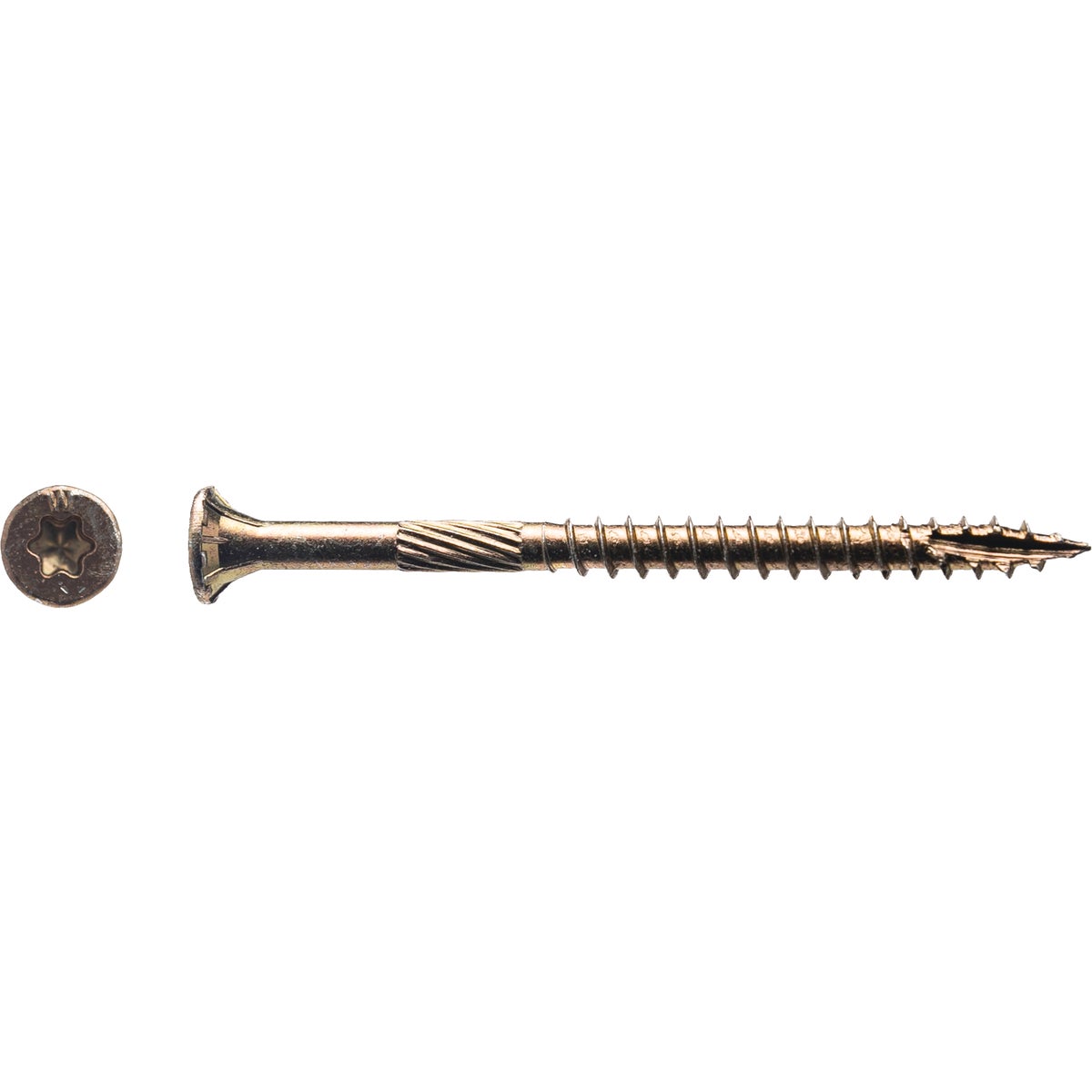 Big Timber #9 x 2-1/2 In. Yellow Zinc Flat Head Wood Screw (94-Count, 1 Lb.)