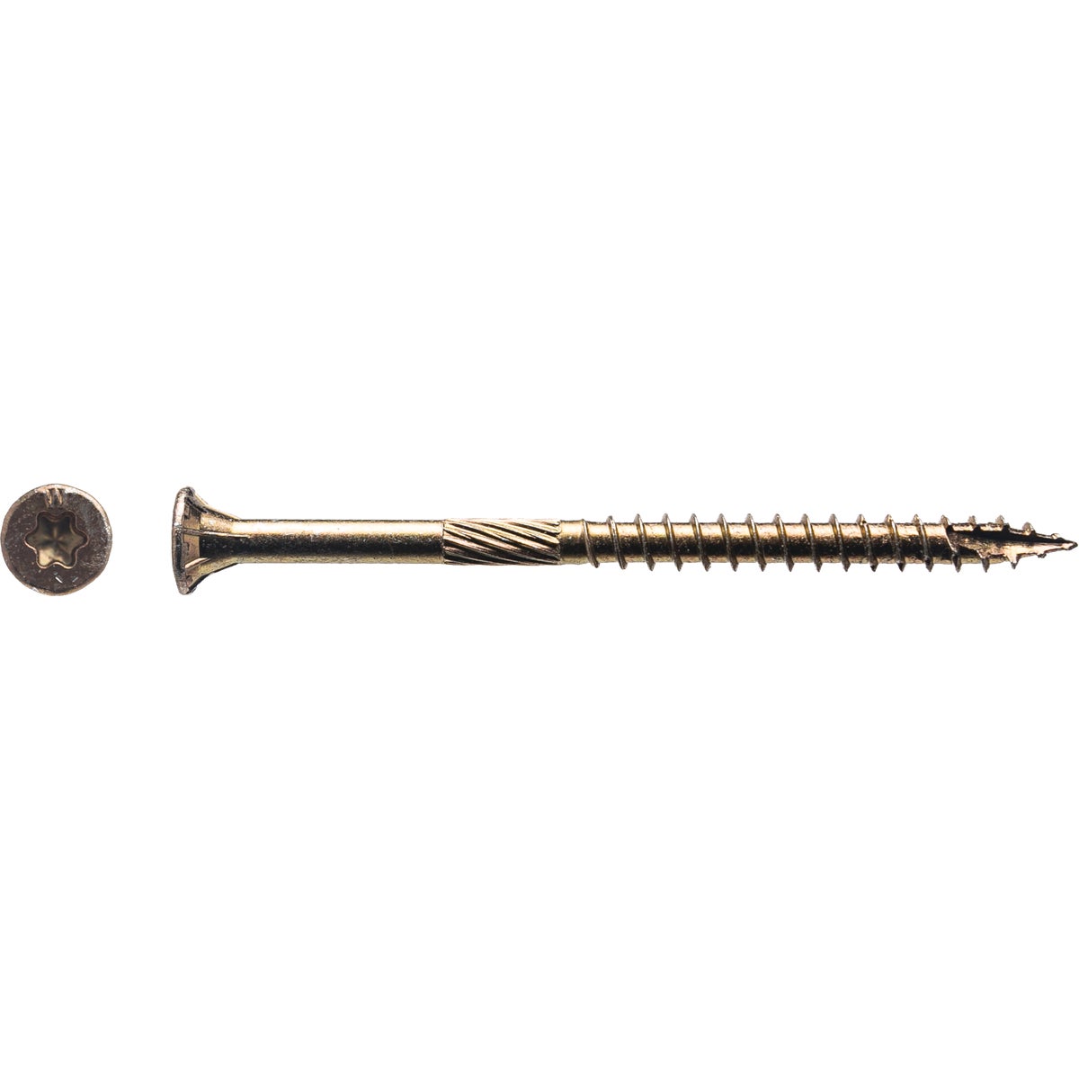 Big Timber #9 x 2-3/4 In. Yellow Zinc Flat Head Wood Screw (86-Count, 1 Lb.)
