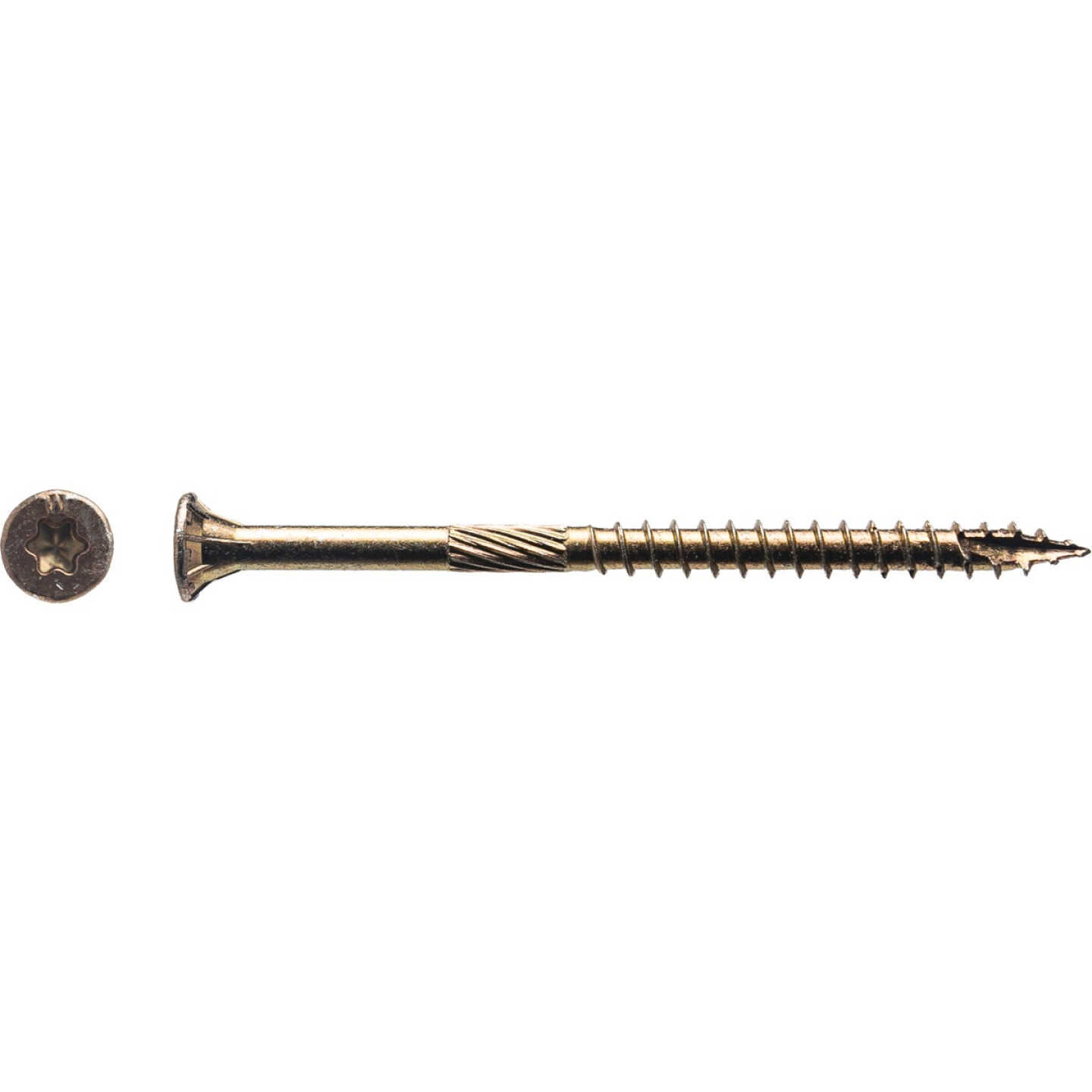 Big Timber #9 x 2-3/4 In. Yellow Zinc Flat Head Wood Screw (86-Count, 1 Lb.) Image 1