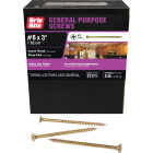 Grip-Rite #8 x 3 In. Coarse Thread Yellow Zinc Multipurpose Drywall Screw (5 Lb.) Image 1