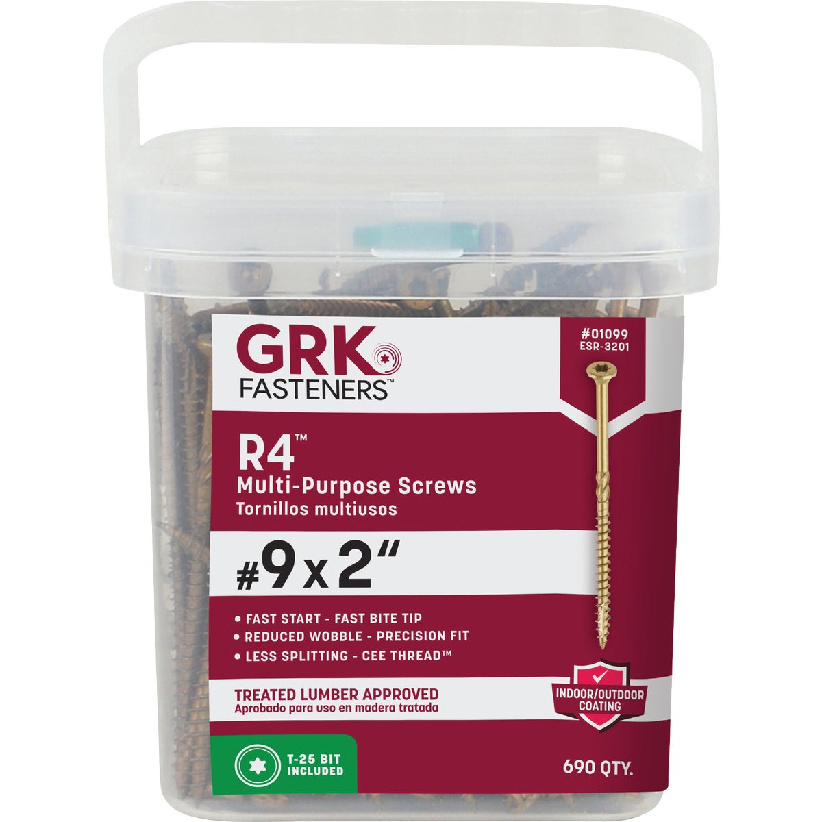 GRK R4 #9 x 2 In. Star Drive Multi-Purpose Wood Screw (690-Count) Image 5