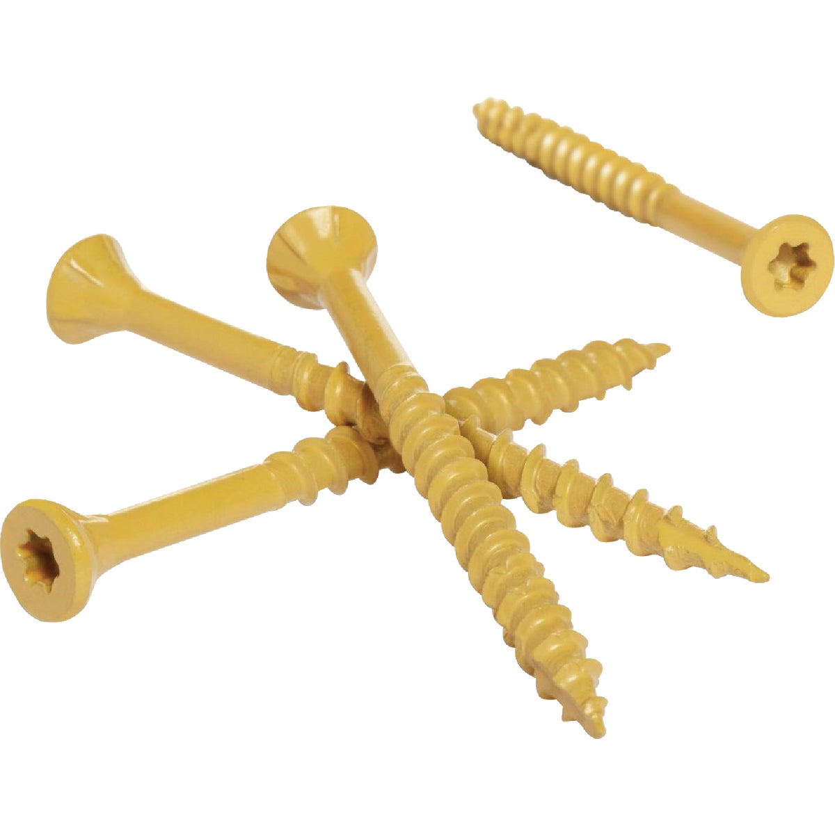 Hillman Deck Plus #10 x 3 In. Star Drive Flat-Head Tan Deck Screw (1550-Count)