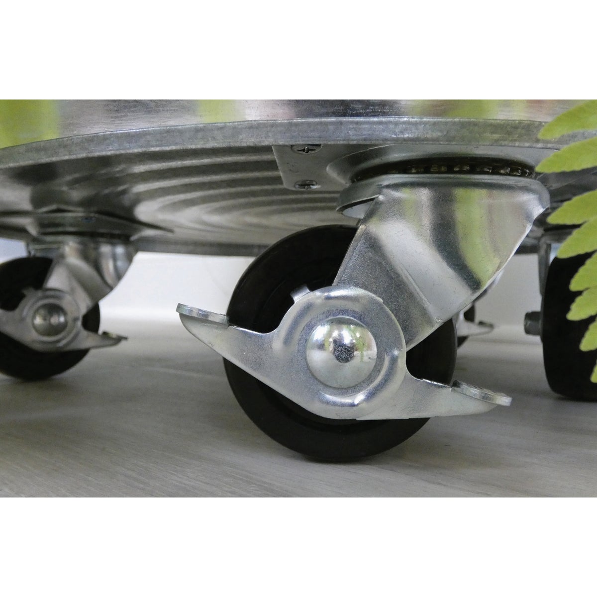 Shepherd Hardware 3 In. General-Duty Soft Rubber Swivel Plate Caster with Brake Image 5