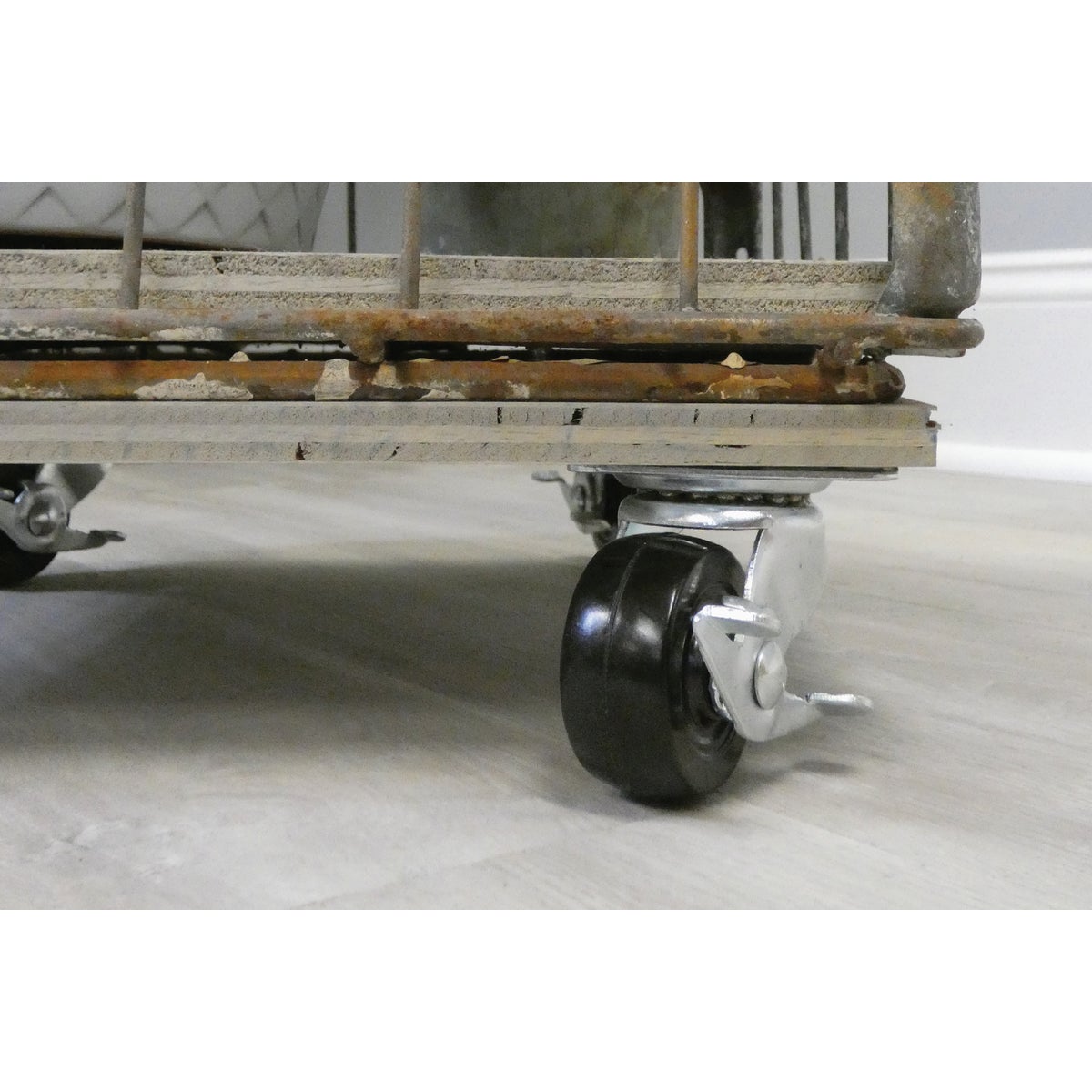 Shepherd Hardware 2 In. General-Duty Soft Rubber Swivel Plate Caster with Brake Image 3