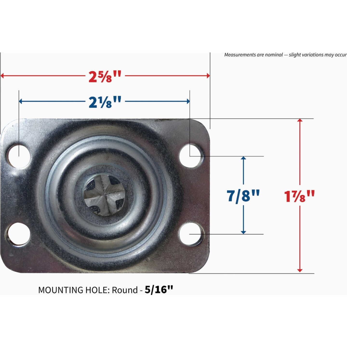 Shepherd Hardware 2 In. General-Duty Soft Rubber Swivel Plate Caster with Brake Image 4