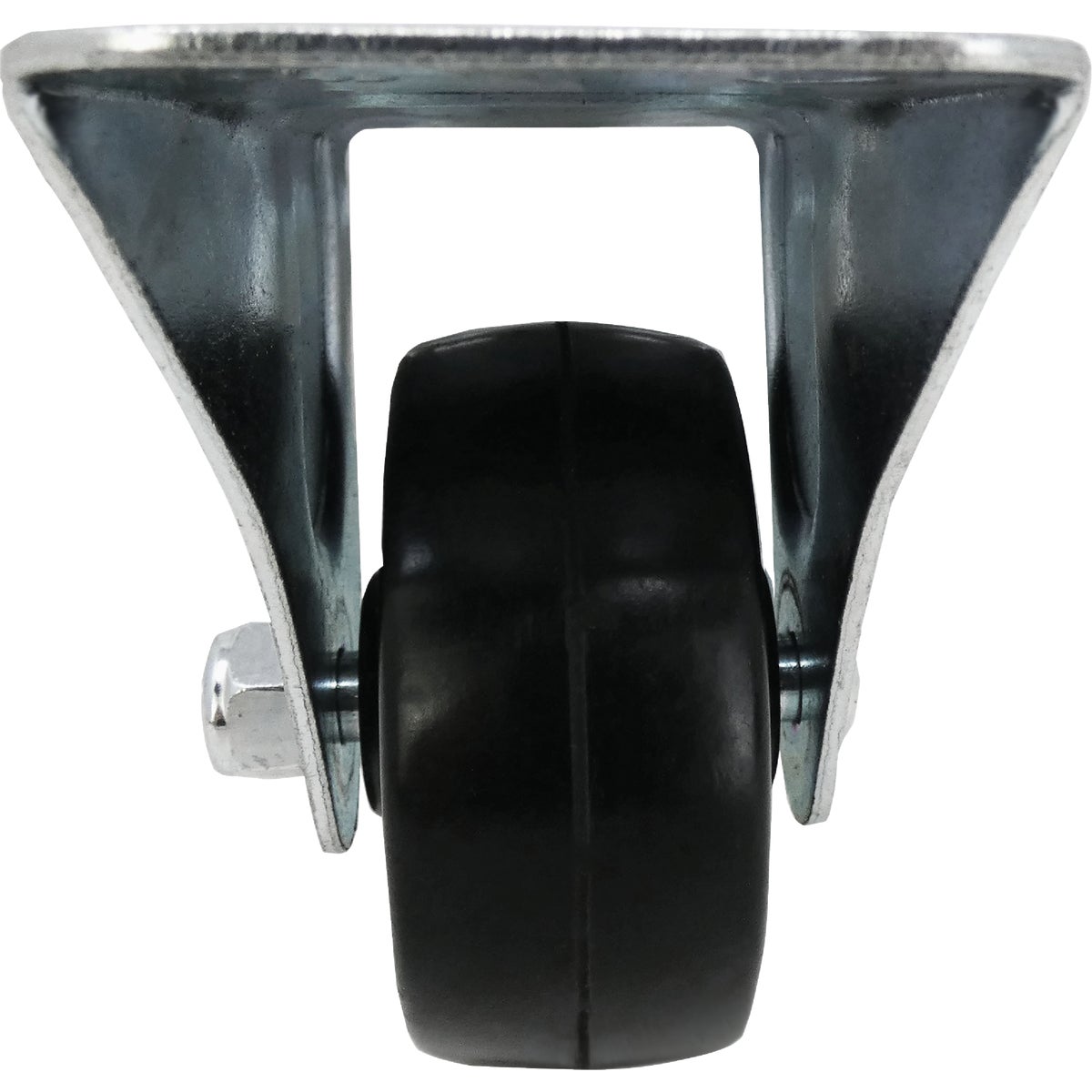 Shepherd Hardware 2-1/2 In. General-Duty Rubber Rigid Plate Caster Image 6