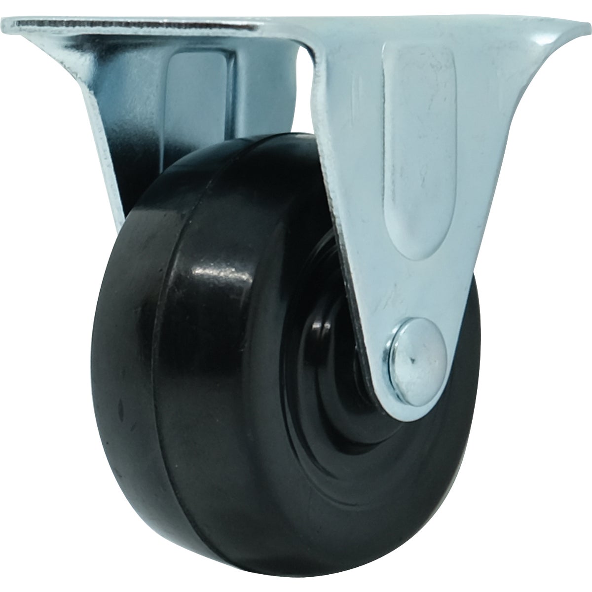Shepherd Hardware 2 In. General-Duty Rubber Rigid Plate Caster Image 6