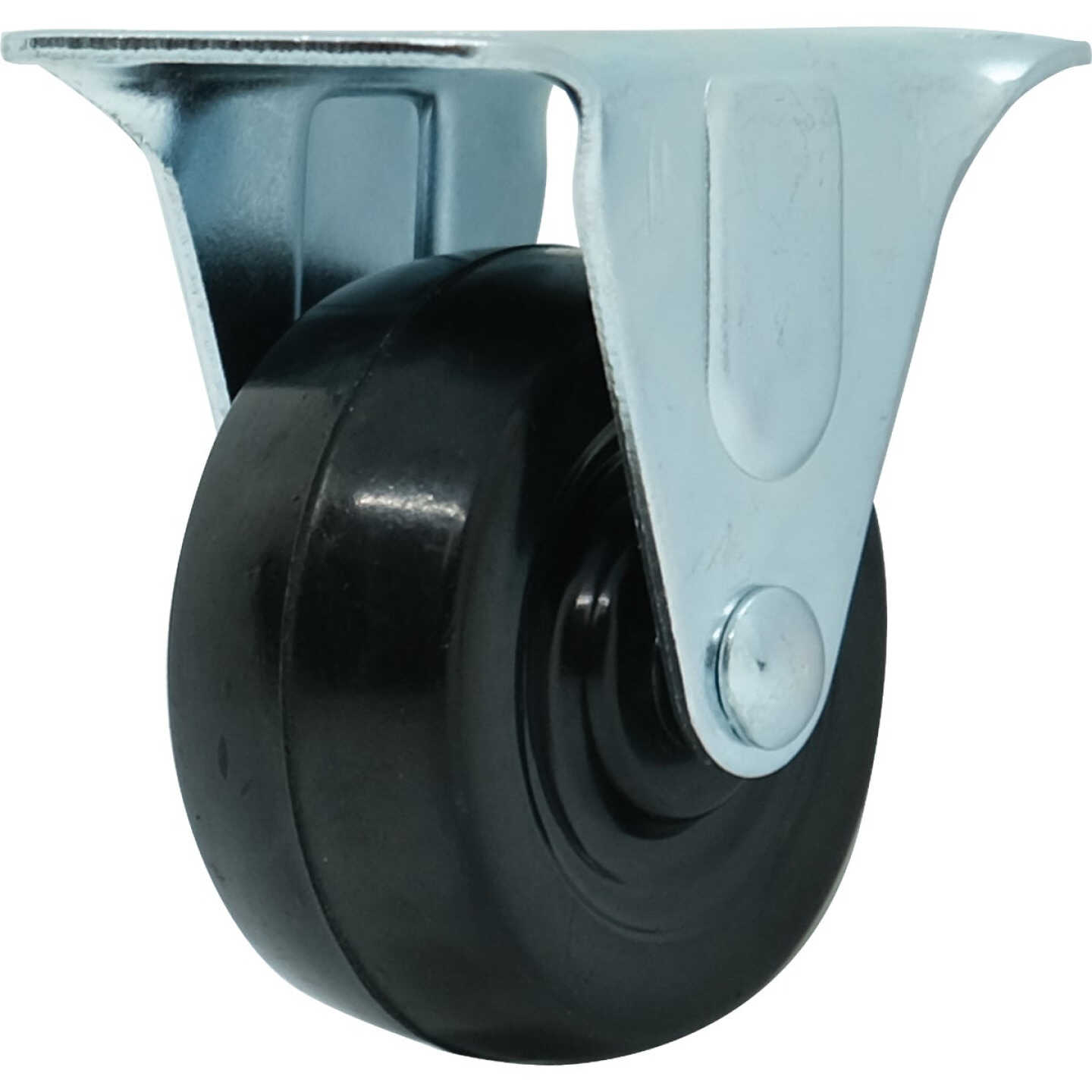 Shepherd Hardware 2 In. General-Duty Rubber Rigid Plate Caster Image 6