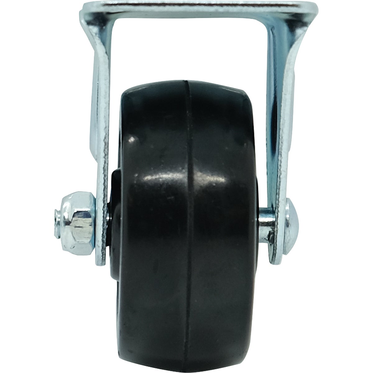 Shepherd Hardware 2 In. General-Duty Rubber Rigid Plate Caster Image 5