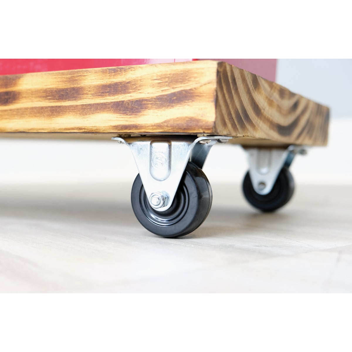 Shepherd Hardware 2 In. General-Duty Rubber Rigid Plate Caster Image 3