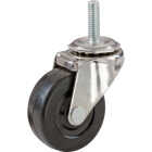 Shepherd Hardware 2 In. Rubber Swivel Caster with Threaded Stem Image 1