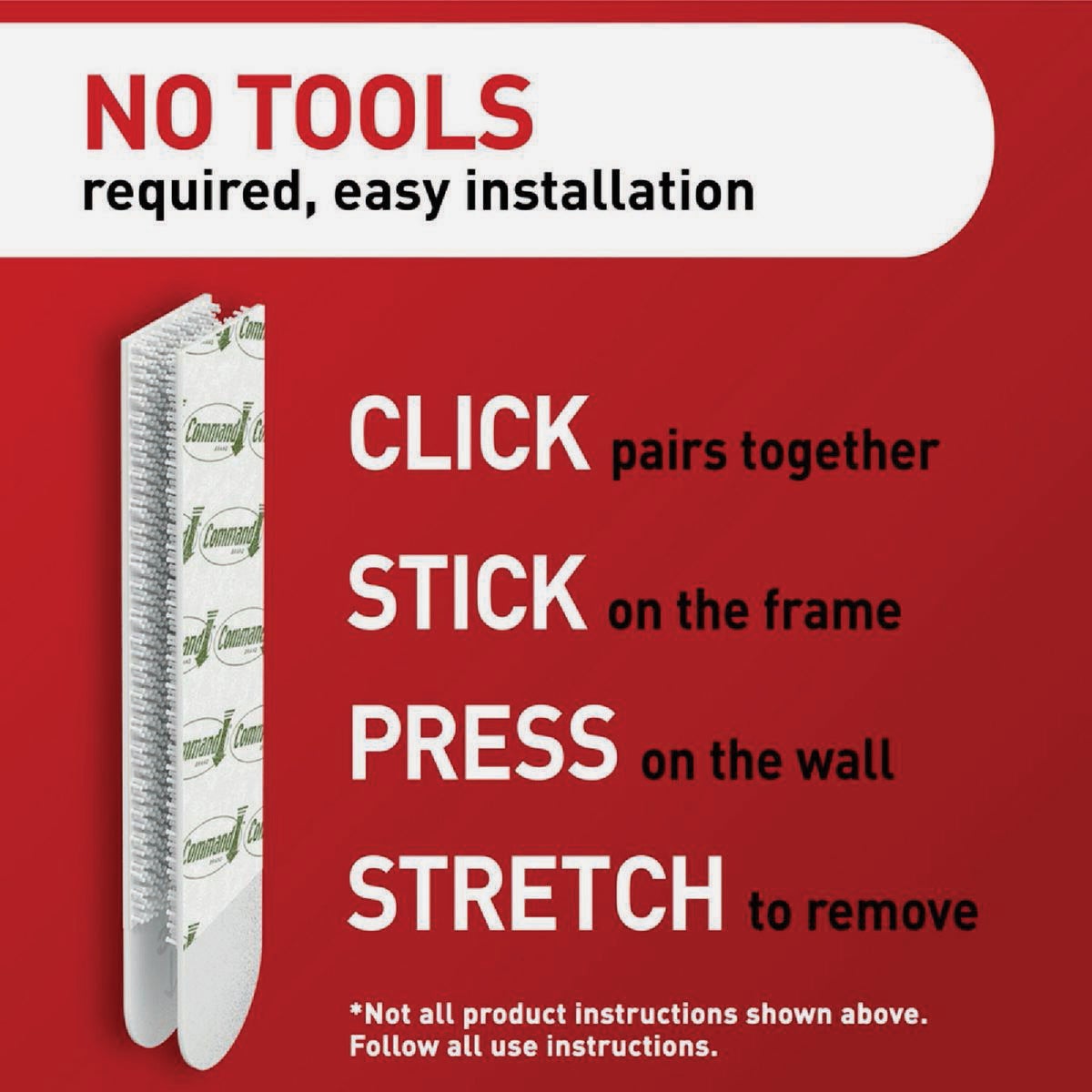 Command White Medium Adhesive Strips, 4 Strips Image 6