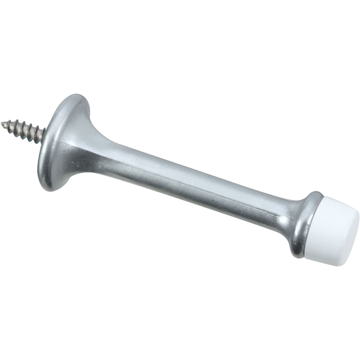 National Hardware Heavy Duty 3 In. Rigid Door Stop, Satin Chrome Image 1