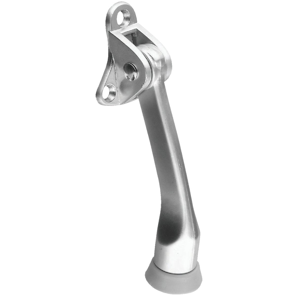 National Hardware 4 In. Satin Chrome Kickdown Door Holder