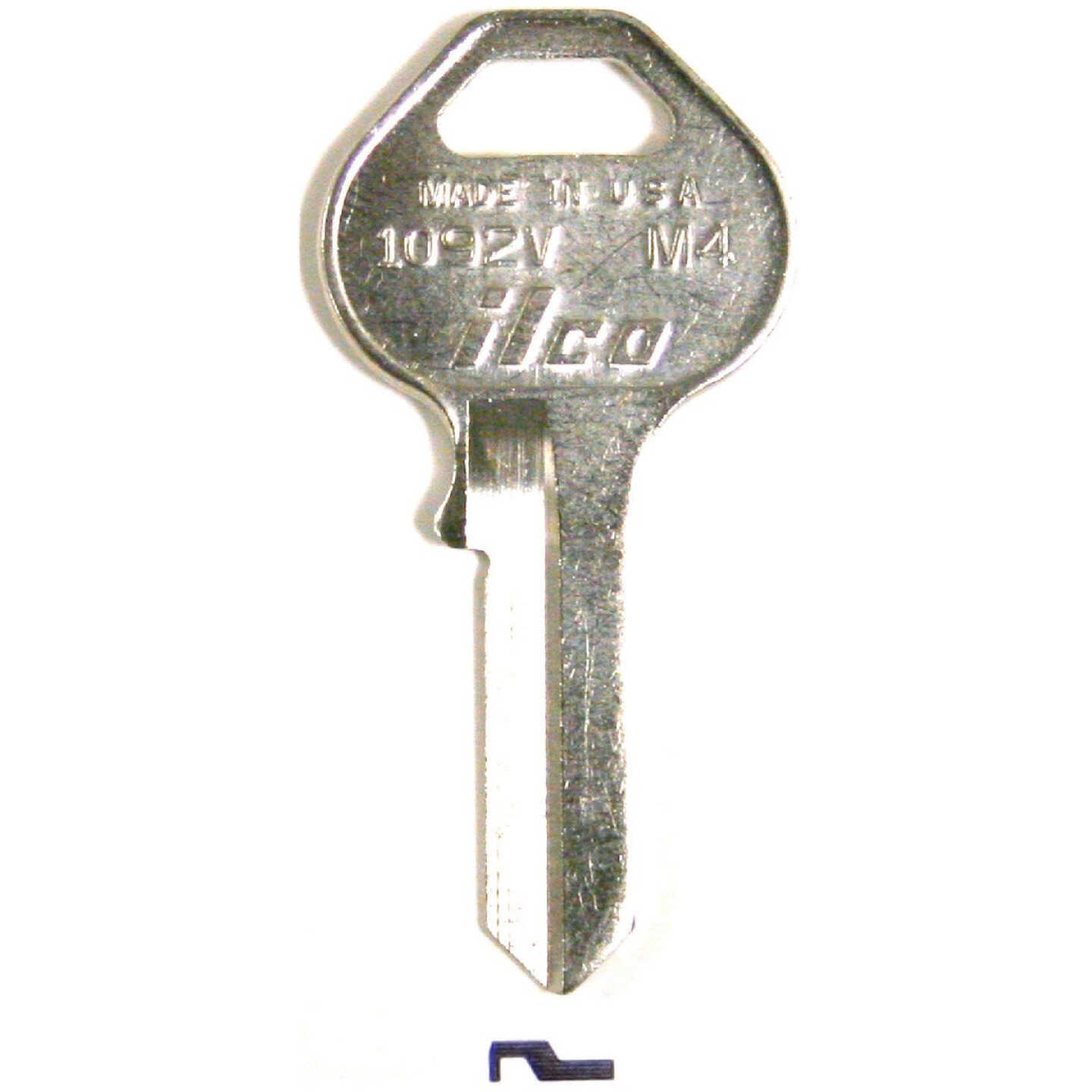 ILCO Master Nickel Plated Padlock Key M4 / 1092V (10-Pack) Image 1