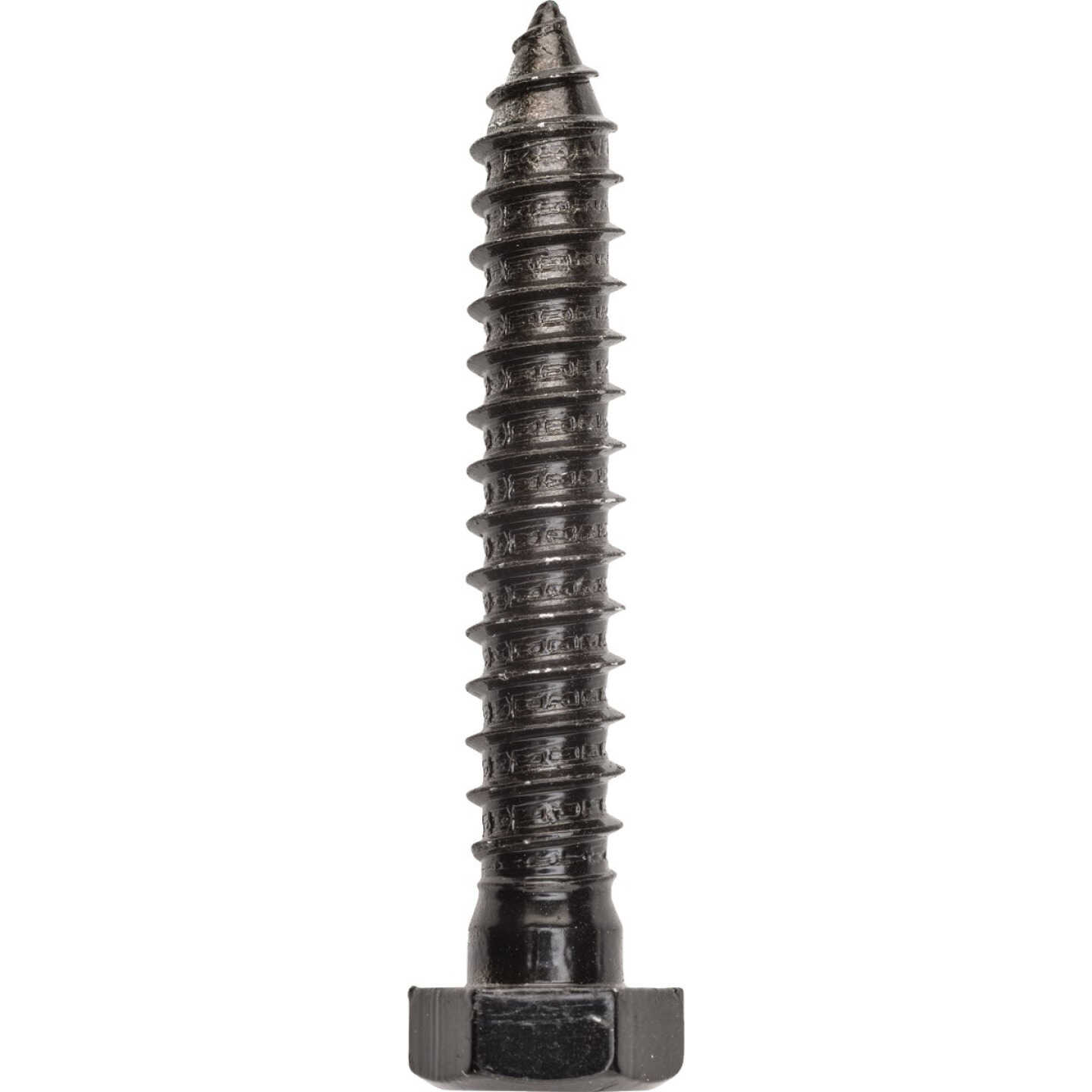 National Hardware 1/2 In. x 3 In. Hex Head Black Lag Bolt (4-Count) Image 1