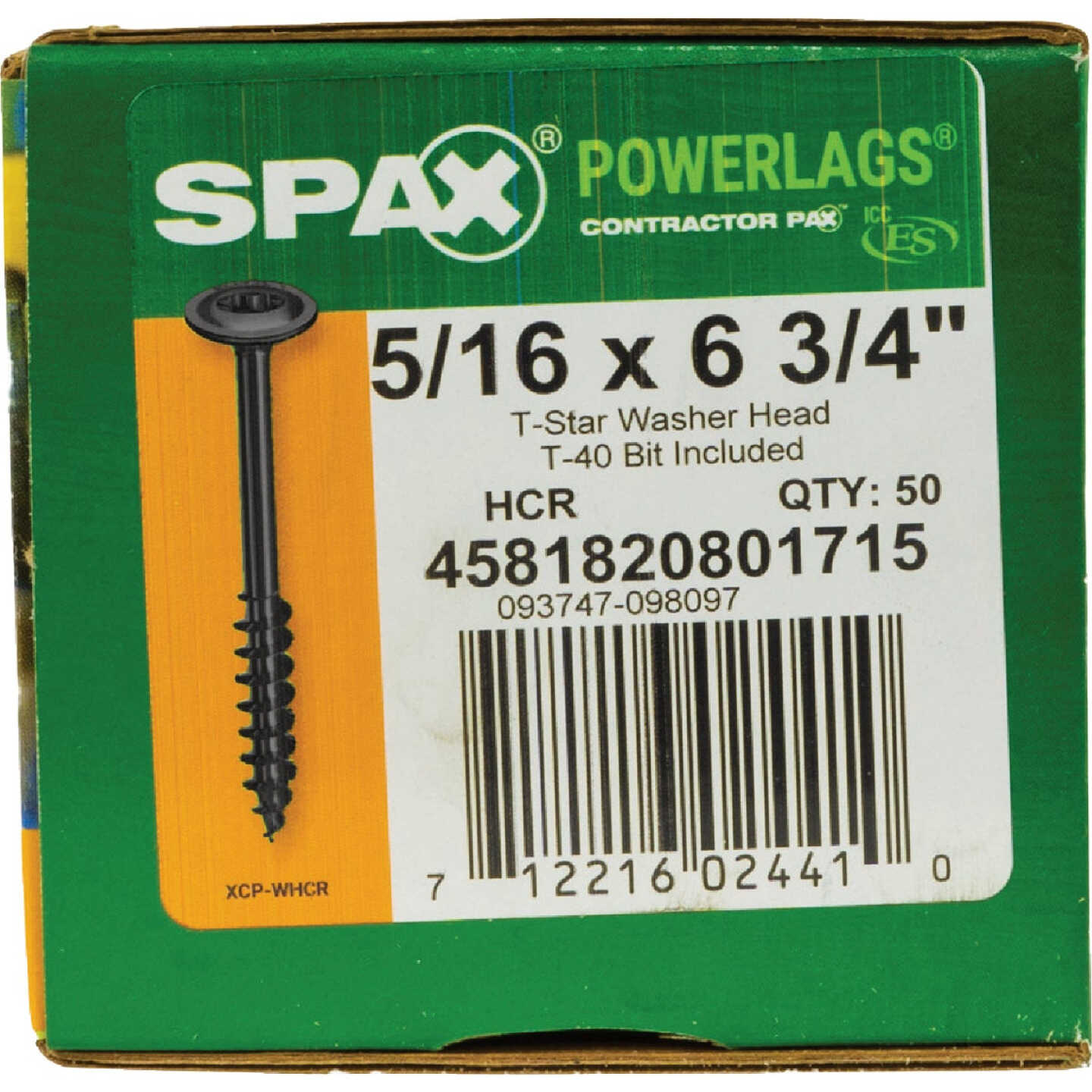 SPAX PowerLags 5/16 In. x 6-3/4 In. T40 Washer Head HCR (Exterior Rated) Lag Screw (50-Count) Image 6