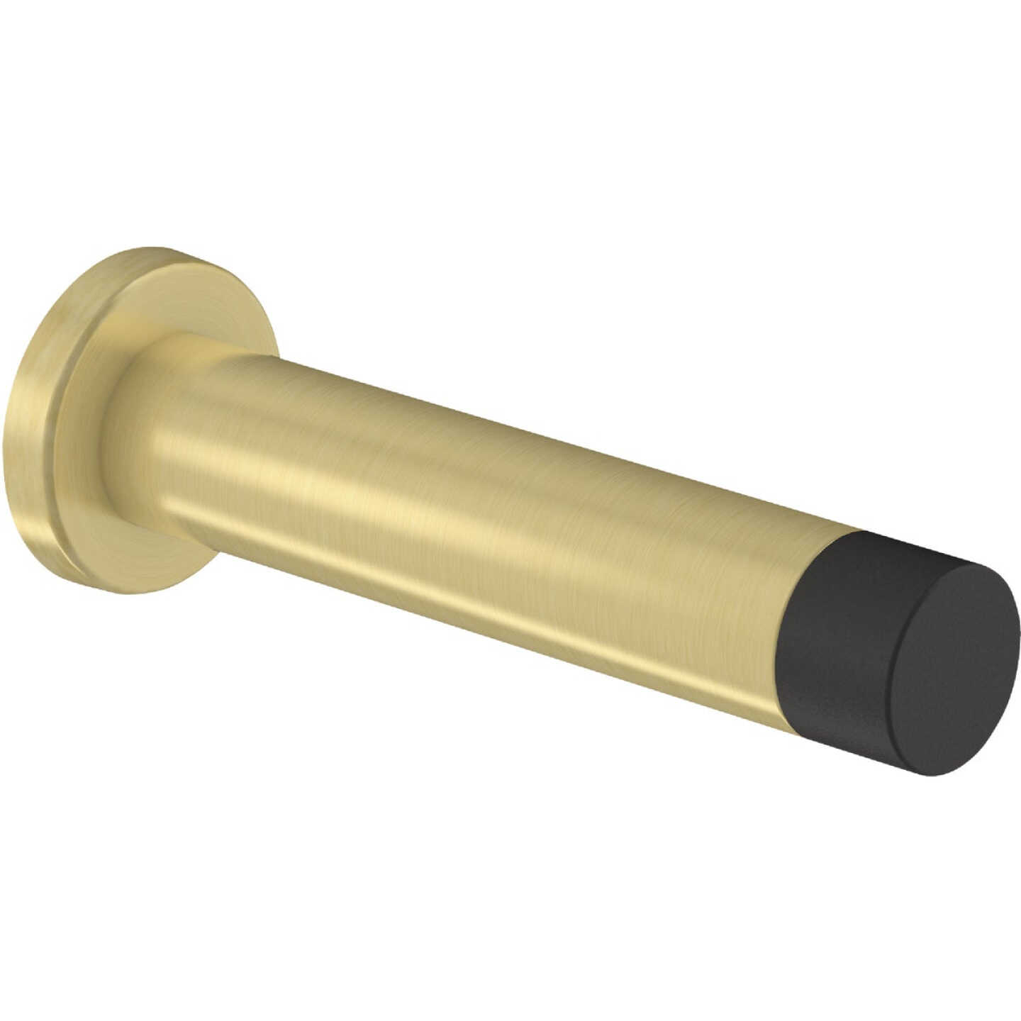 National Hardware 3 In. Brushed Gold Cooper Door Stop Image 1