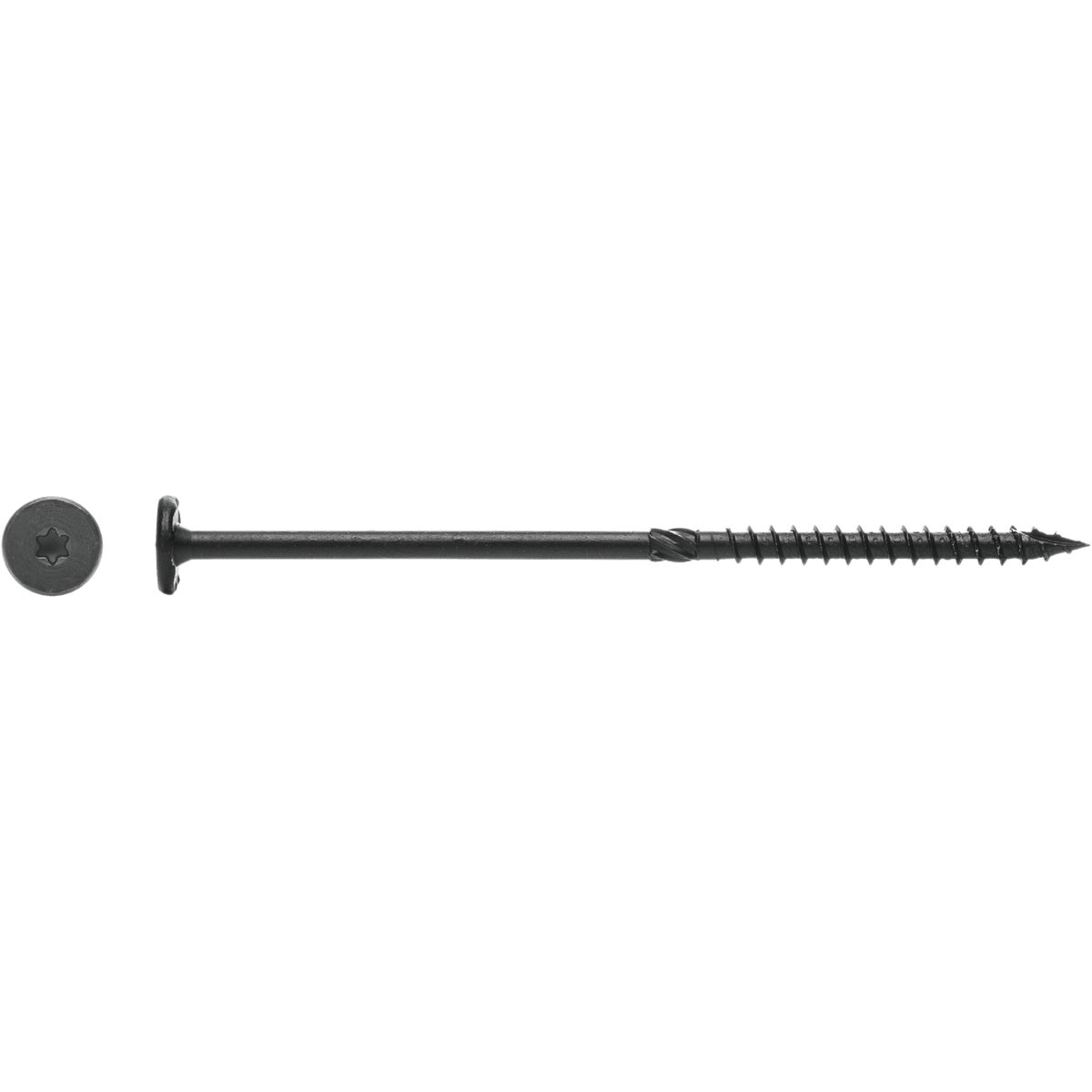 Big Timber #15 x 3 In. Wafer Head Black Wood Screw (25-Count) Image 2