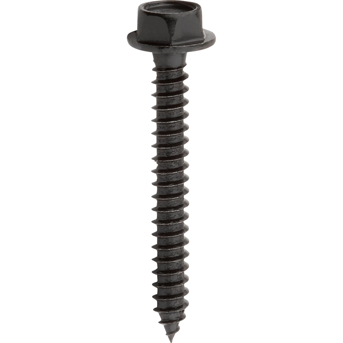National Hardware #10 x 1-1/2 In. Hex Head Black Wood Screw (16-Count) Image 1