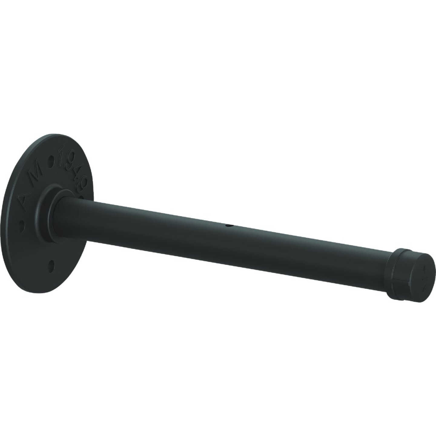 Knape & Vogt Birmingham 10 In. Black Straight Pipe Shelf Bracket Image 1