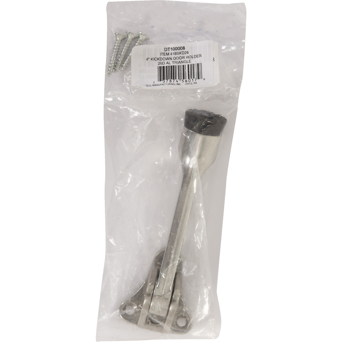 Tell 4-1/8 In. Aluminum Kickdown Door Holder Image 2