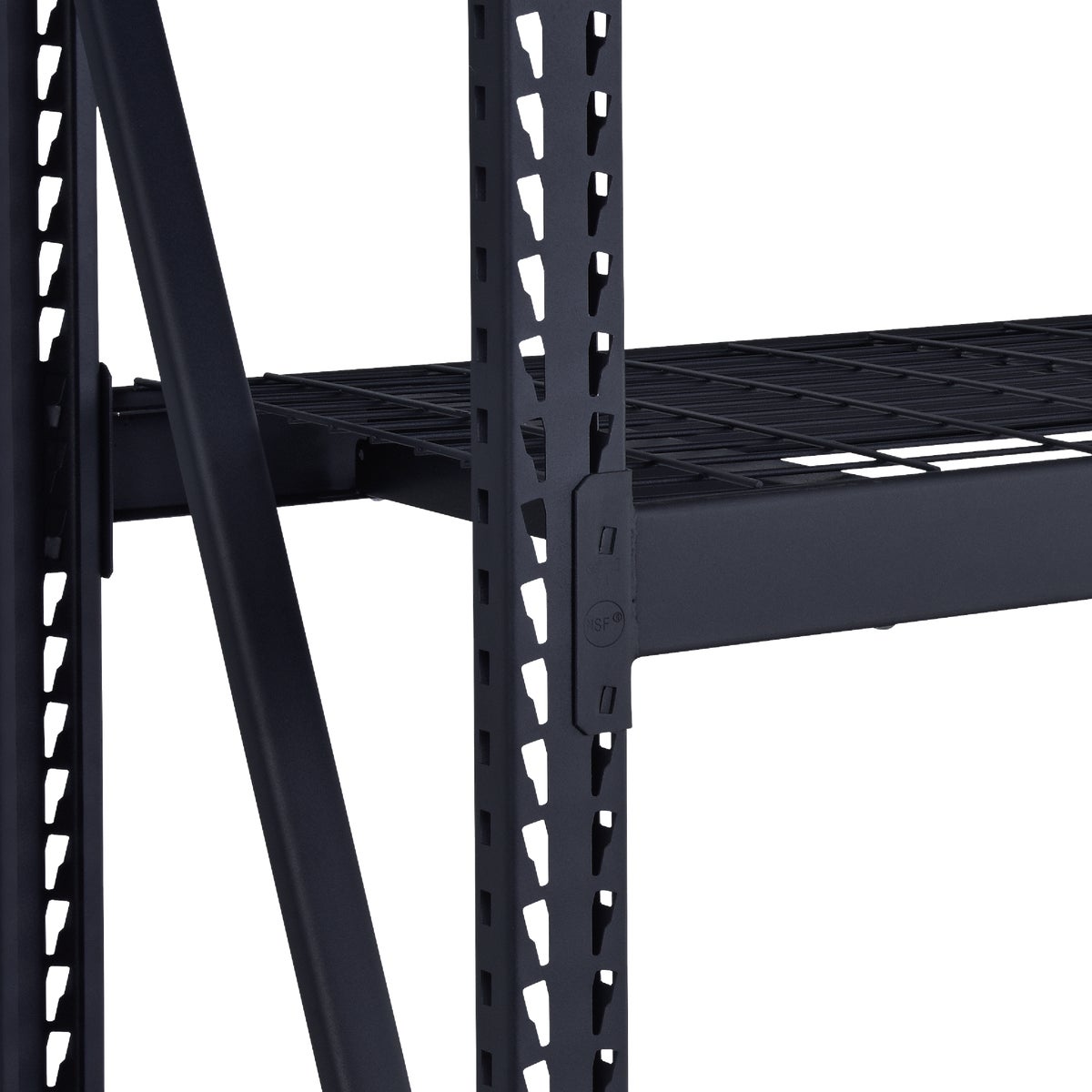 Muscle Rack 84 In. W. x 24 In. D. x 84 In. H. 4-Tier Black Steel Welded Rack Image 4