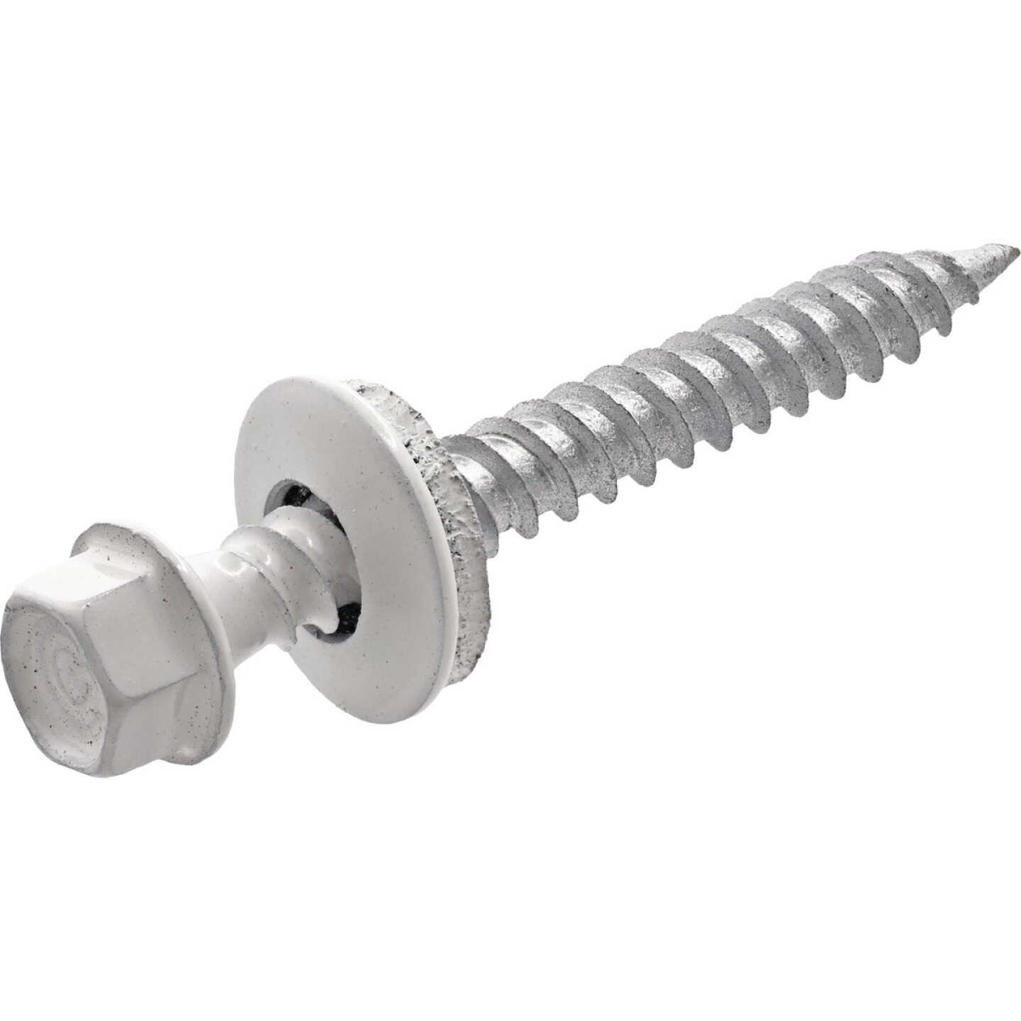 Pro-Twist #9 x 1-1/2 In. Hex Washer Head White Framing Screw (93-Count) Image 3