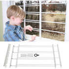 John Sterling Corp Hinged White Enamel 4-Bar Child Safety & Window Security Guard Image 1