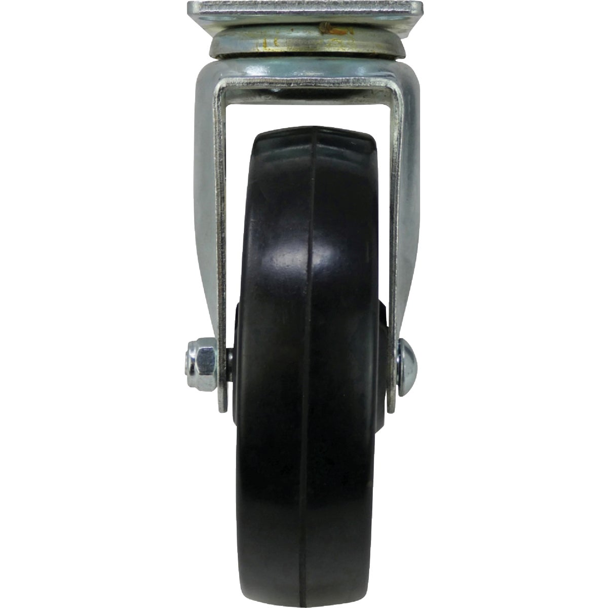 Shepherd Hardware 5 In. General-Duty Soft Rubber Swivel Plate Caster Image 5