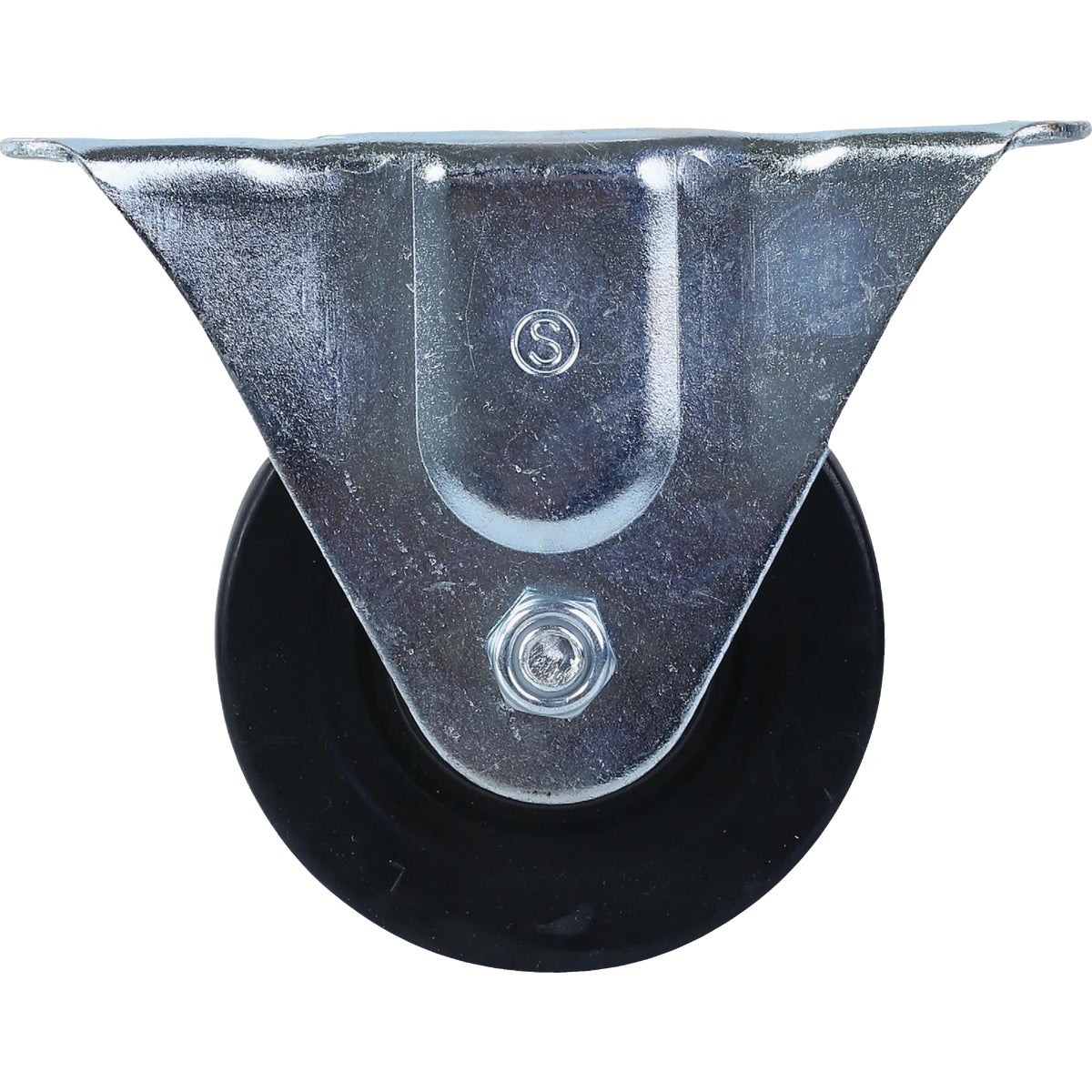 Shepherd Hardware 4 In. General-Duty Rubber Rigid Plate Caster