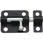 National Hardware 2-1/2 In. Black Steel Door Barrel Bolt Image 1