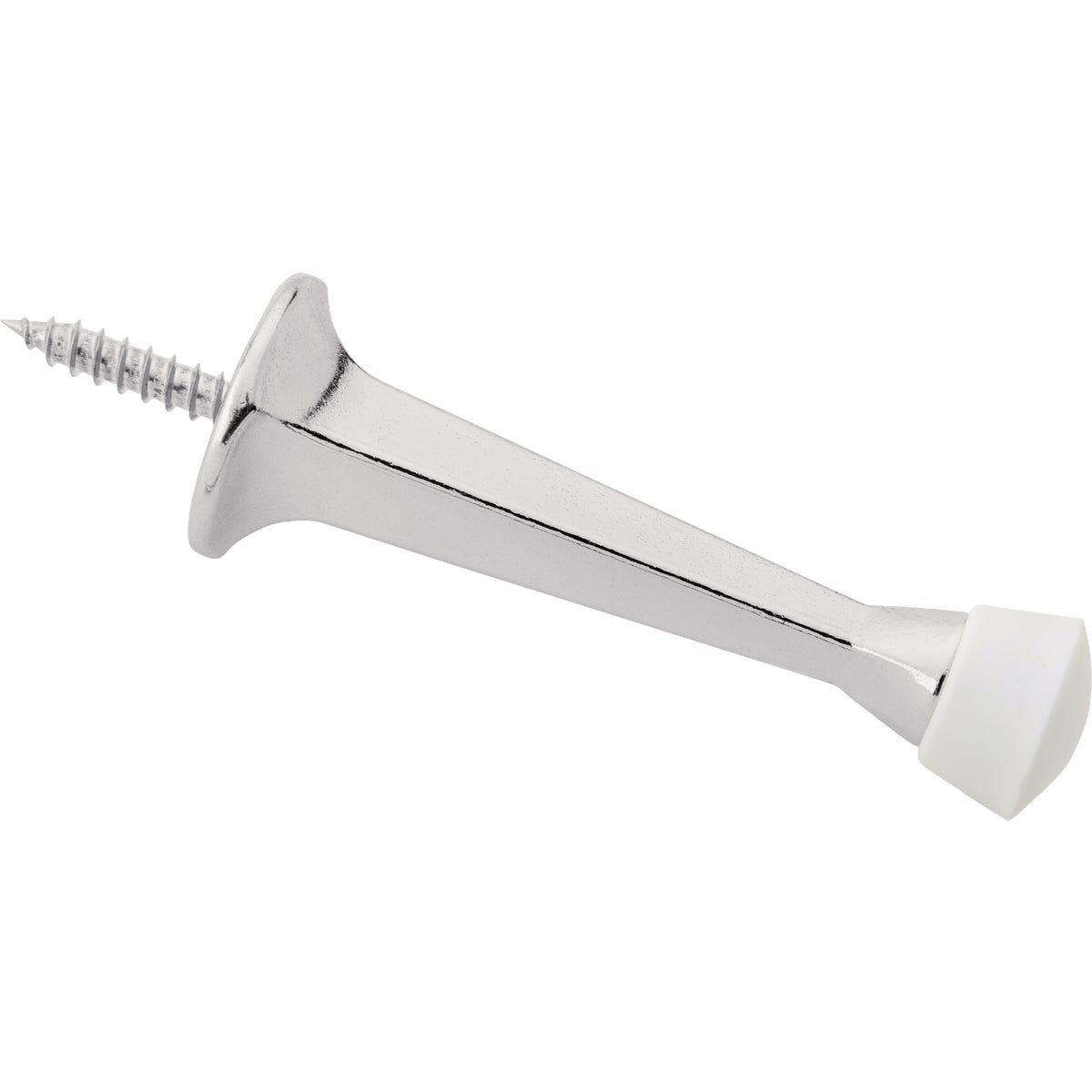 National Hardware 3 In. Chrome Rigid Square Door Stop Image 1