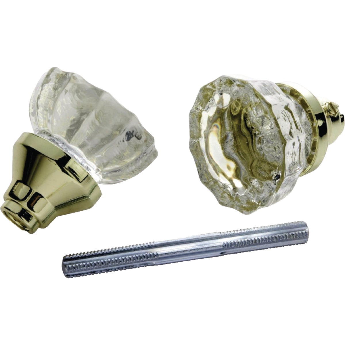 First Watch Glass Door Knob Set with Spindle