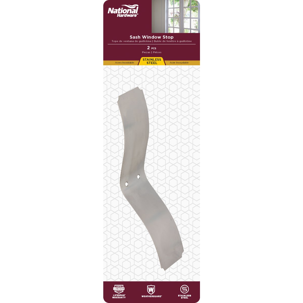 National Hardware Stainless Steel Window Sash Spring Control (2-Pack) Image 2